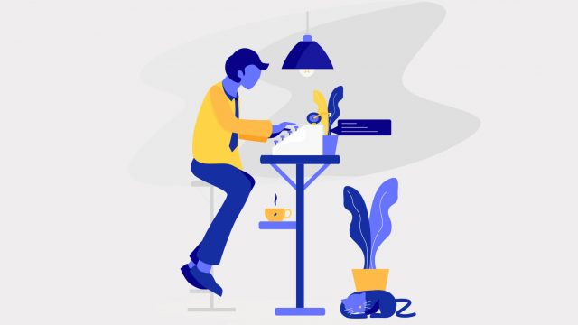 An illustration for a job post for moolah media.