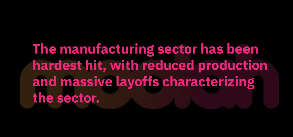 Less production and layoffs by the manufacturing sector is one of the factors for the declining inflation rate in Kenya