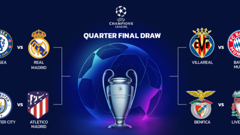 The Champions League quarter-final draw