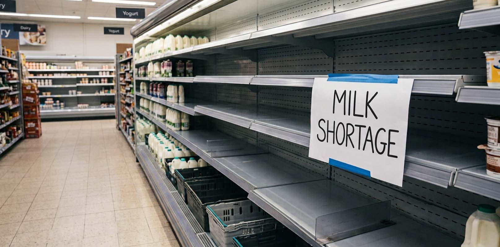 How we got to the milk shortage